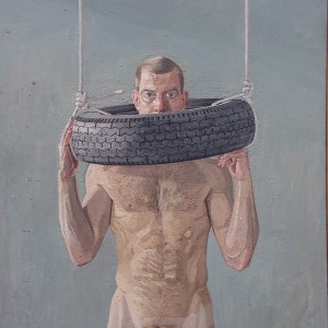 Man with Tire