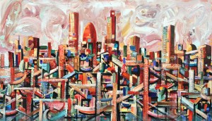 Rufus City from Parliament Hill 155 x 230 cm