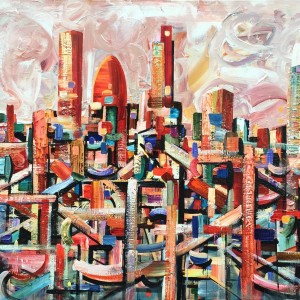 Rufus City from Parliament Hill 155 x 230 cm