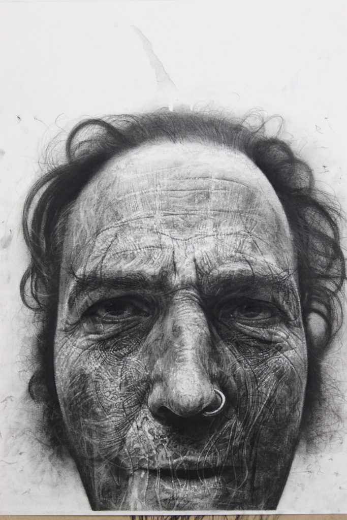 Douglas McDougall ‘Soul Catcher’ 2010 39 x 31 inches / 100 x 80 cm Charcoal on Paper $6,000