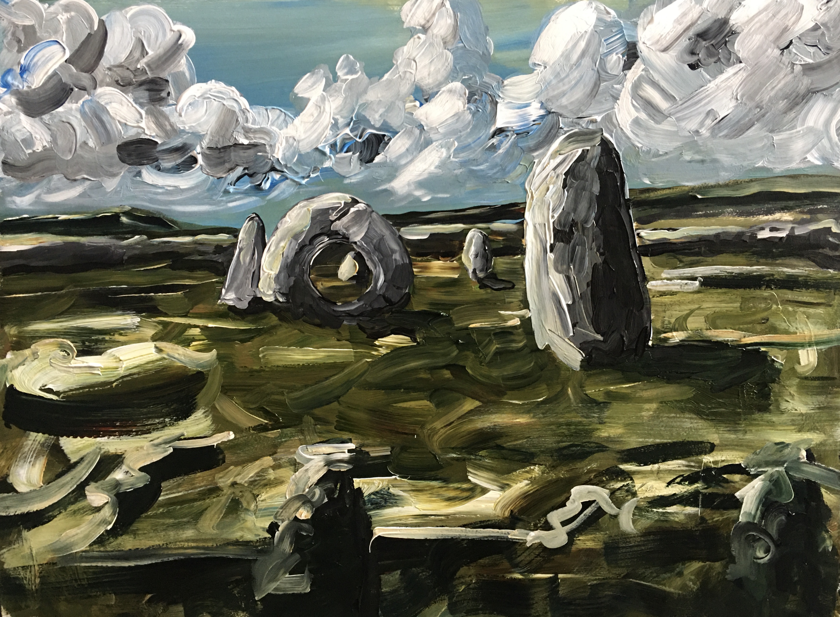 Weston Lulworth Artworks For Sale: Men an Tol